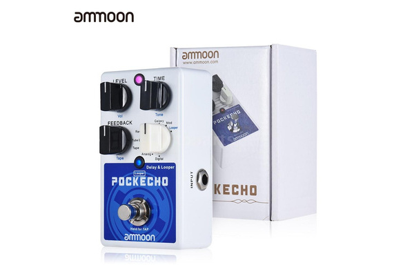 Ammoon POCKECHO Delay & Looper Guitar Effect Pedal 8 Delay Effects