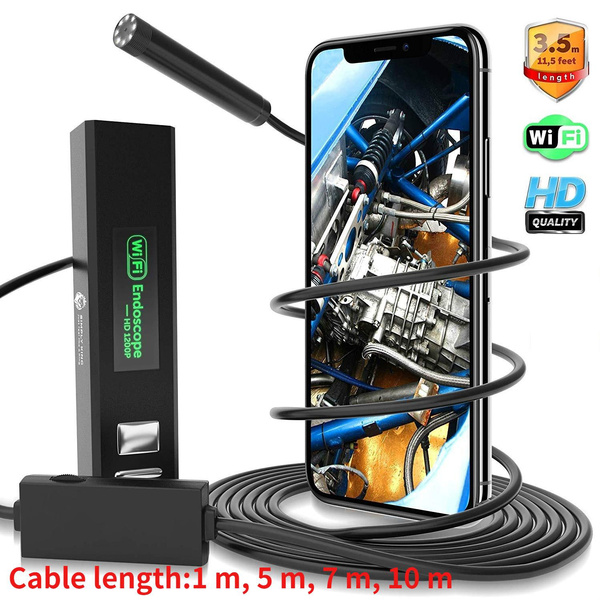 Endoscope Inspection Camera with Light for iPhone Android - WiFi