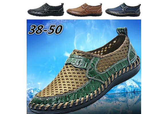 SHIJUNWE Fashion Sneakers Men,Mesh Breathable Lace Up Lightweight Sport Running Shoes