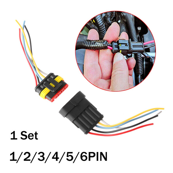 Automotive HID Plug  Seal Kits With Wire Car Waterproof Electrical Connector 