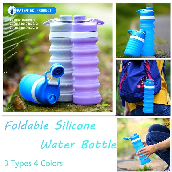 750ml Collapsible Silicone Water Bottles