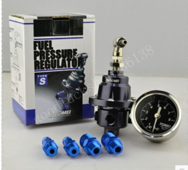 Universal Adjustable Tomei Fuel Pressure Regulator With Gauge And