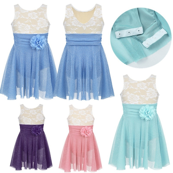 Little Girls Ice Skating Dress Competition Figure Skating Twirling