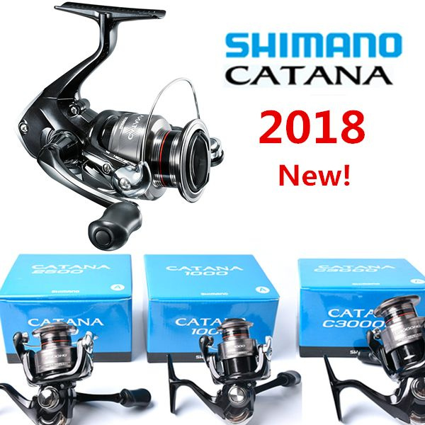 Original Shimano CATANA FD Spinning Reel 1000 2500 C3000 4000 3BB 5.0:1  5.2:1 Gear Ratio 8.5kg Max Drag ARC Spool Fishing Reel