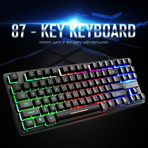 Tbagem-Yjr Game Esports Computer Keyboard Backlight USB Interface Waterproof Keyboard