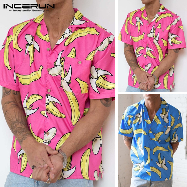 Pink Banana Men's Hawaiian Shirt