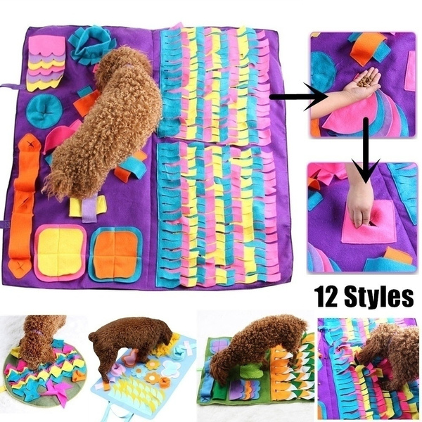 Pet Dog Snuffle Mat Pet Sniffing Training Blanket Detachable