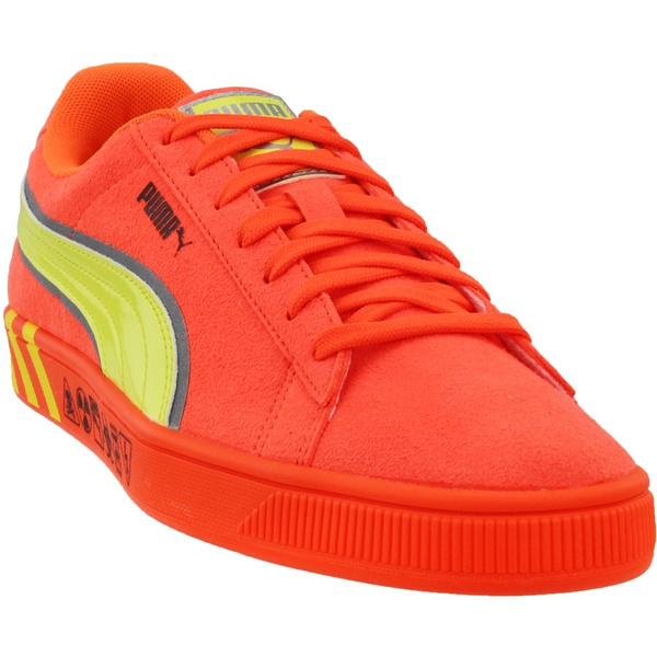 Puma hazard 2025 orange suede sneakers