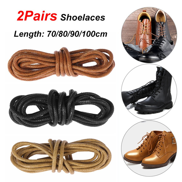 Men wemen Thin Wax Shoe Laces Shoelace Waxed String for Leather Boot broguesh WY 