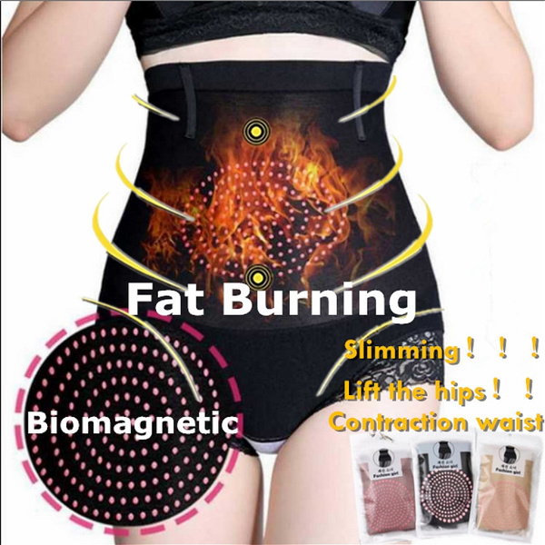 Newest Lady Biomagnetic Power To Fat Burning Thin Waist Underwear Slimming  Pants Without Traces Sexy Breathable Lifting Hip High Waist Fitness Shaping  Underwear(Color：Black/Gray/Beige)