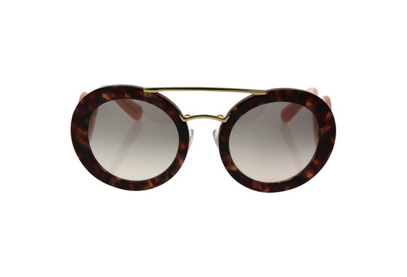 Prada SPR 13S UE0-4KC - Spotted Brown Pink/Pink Gradient by