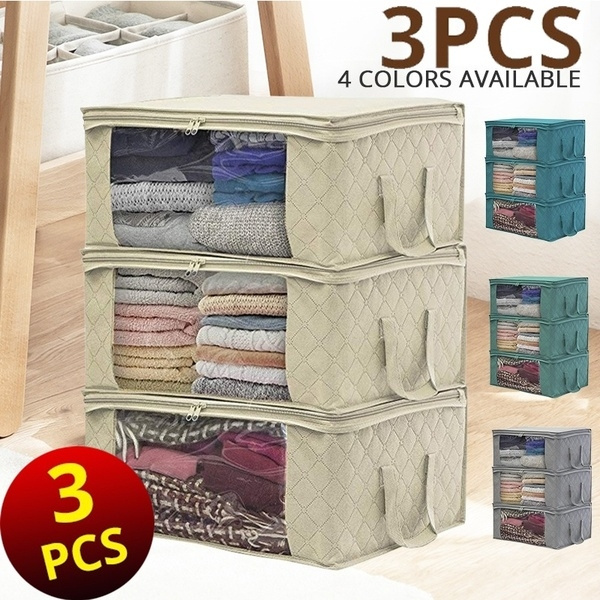 Home Space Saver Closet Storage Bags Wardrobe Clothes Container Bag Quilt Storage  Bags Foldable Pouches Home Organizer