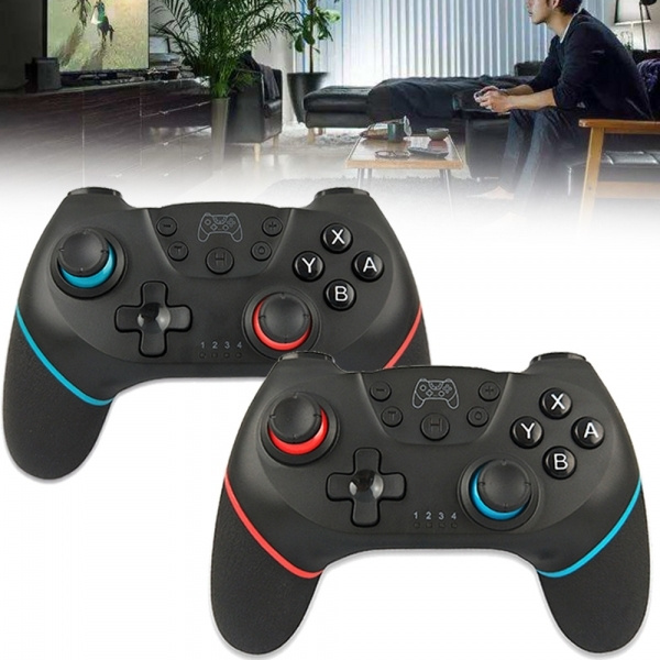 1/2Pc Black Bluetooth Wireless Handle Game Controller Pro Gaming Pad ...