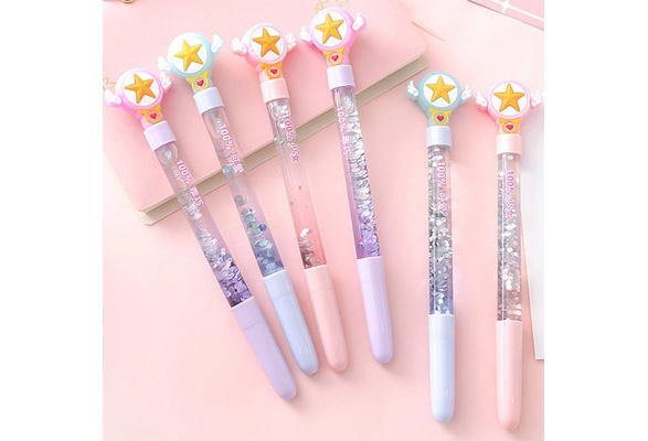 Mermaid Gel Pens, Cute Stationery, Shiny Crystal Shiny Mermaid Pens,  Birthday Gifts For Girls, Pen Set For Learning, Student Prizes - Temu