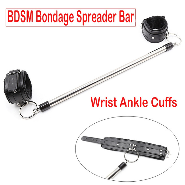 Hands and Feet Restraints Spreader Bar Leg Open Ankle Bondage BDSM Sex ...