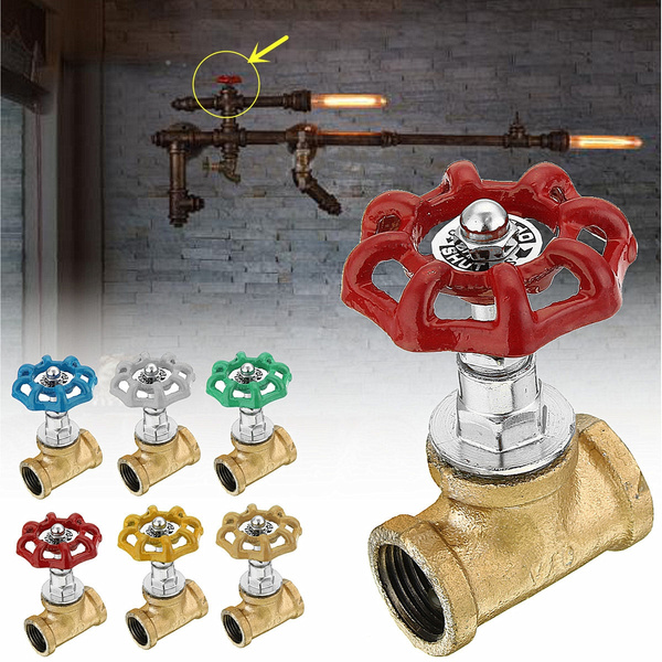 1//2/'/' 3//4/'/' Rohr Lamp Schalter Ventil Vintage Steampunk Industrial Table Light