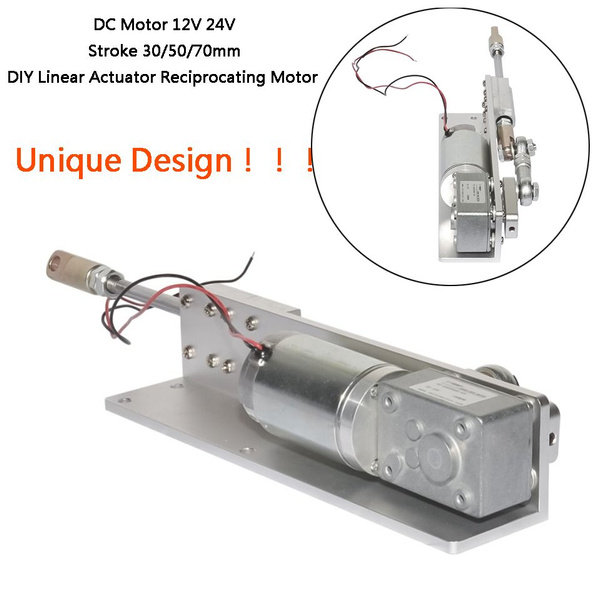 DIY Design DC 12/24V Linear Actuator Reciprocating Electric Motor