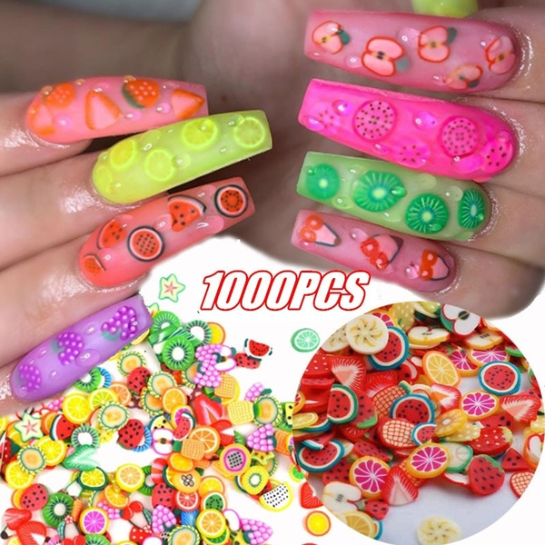 Florecitas Fimo Clay Flower Nail Art Slices