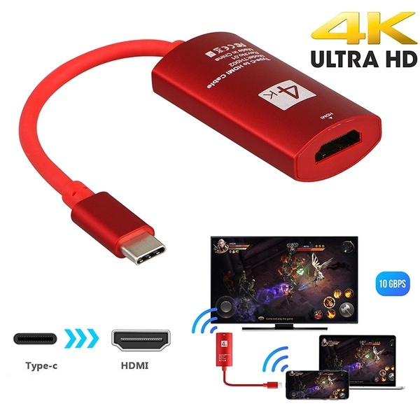 USB-C Type-C to HDMI HDTV Adapter 4K*2K UHD for Samsung Galaxy S9 S8 Note 8 