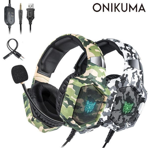 ONIKUMA K8 3.5mm Gaming Headset Stereo Over ear Headphones RGB LED