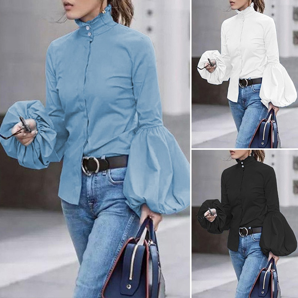 high neck blouse plus size