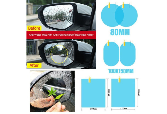 Details about   2Pcs Magic Car Anti Water Mist Film Anti Fog Rainproof Rearview Mirror Protector 