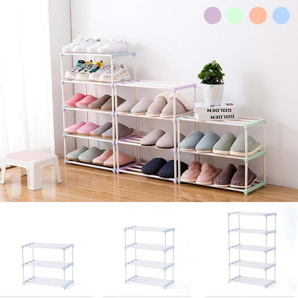 Multifunctional 3 4 5 Tier Shoe Racks Shelf Cabinet Large Stackable Shelves Holds Shelf For Shoe Book Dormitory Home Shoe Rack Storage Organizer Wish