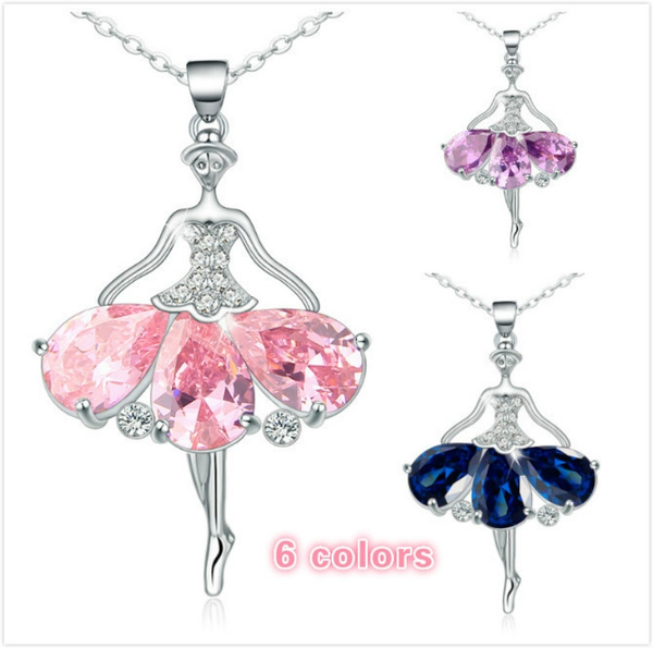GemShadow Collana Argento 925 Con Zirconi E Corona Di Fiori Di Natale - Dancing Stones - Gioiello Regalo Per Donne