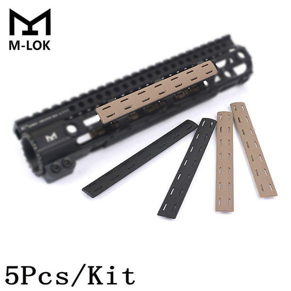 Hunting M Lok Rail Panel Kit 5pcs Set For M Lok Handguard Picatinny Rail Cover Wish