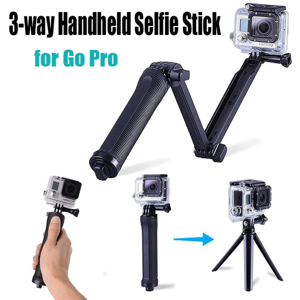 3 Way Grip Waterproof Monopod Selfie Stick For Gopro Hero 5 4 3 Session Sj4000 Xiaomi Yi 4k Camera Tripod Go Pro Accessory Wish