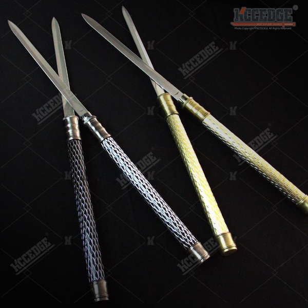 25 Inch 2 In 1 Double Bladed Ninja Sword Staff Spear Short Sword Self Defense Wish 25 Inch 2 In 1 Double Bladed Ninja Sword Staff Spear Short Sword Self Defense Wish