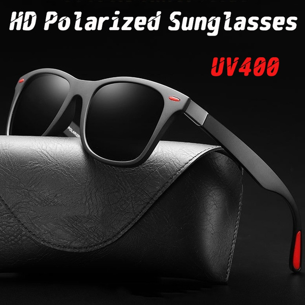 HD Polarized Men Sunglasses brand designer Retro Square women  Sun Glasses 