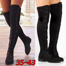 Knee High Boots, Head, Plus Size, Knee High