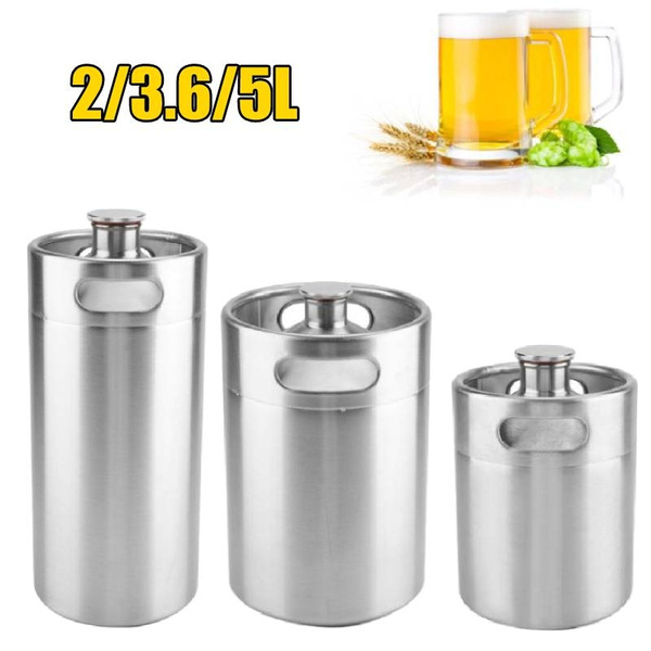 Stainless Steel Mini Beer Keg Growler Beer Barrel Home Brew Beer