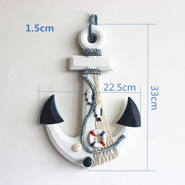 Wooden Anchors Decoration Vintage Home, Large Wooden Anchor Craft