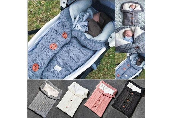 Knitted pram sleeping online bag