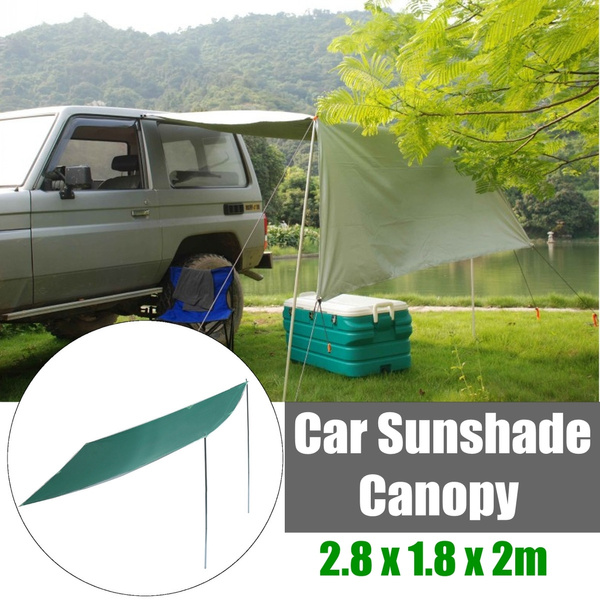 Outdoor Sunshade Canopy Car Tent Awning Rooftop SUV Truck Camping Travel Shelter