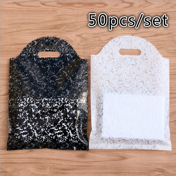50pcs Translucent Plastic Bags Semitransparent Bags Plastic Bags for