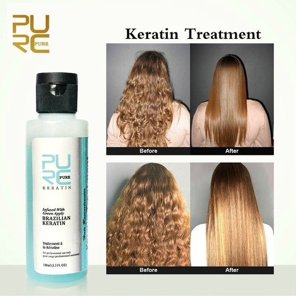 CHR % Brazilian Keratin Treatment Straightening Hair Repair Damage  Frizzy Hair Make Hair More Shiny Hair Care Apple Flavor 100mL | Wish