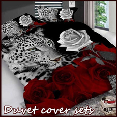 King, bedquiltcoverset, Cover, leopardbedding
