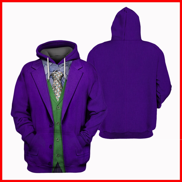 2019 The Joker 3d print enfuit Unisexe Hip-Hop Jacket coslay Sweatshirt Coat 