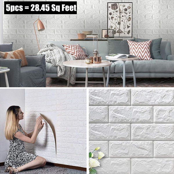 3d Brick Wall Panels L And Stick, How To Stick Decorations Brick Wall