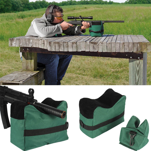 1pcs Portable Shooting Rest Bags Front Back Shotgun Target Green