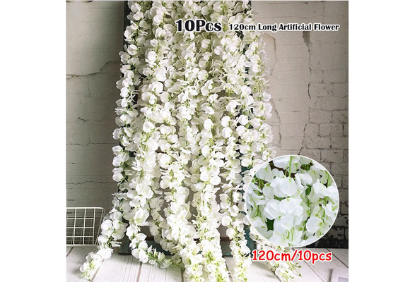 Details about   300cm Artificial Hydrangea Flower Garlands Vine Wisteria Rattan Wall Backdrops 