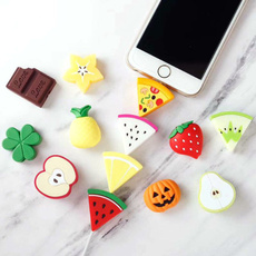 ipad, cute, fruitcableprotector, cableclip