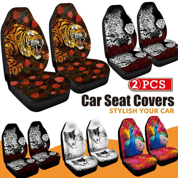 Animal print shop car seat covers