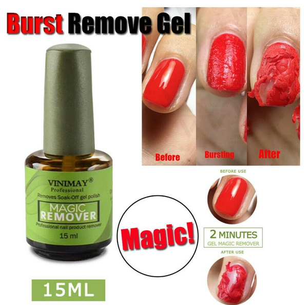 New Magic Nail Polish Remover Professional Remove Soak-Off Gel Polish IN 2  Minutes