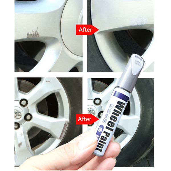 Gloss White Alloy Wheel Touch-Up Paint Pen – 20ml – Fix Scuffs & Curb Damage Fast – UK Made