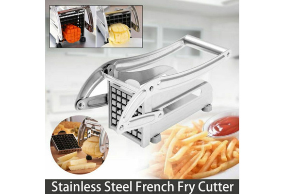 Stainless Steel French Fries Slicer Potato Chipper Cutter Chopper Maker AL