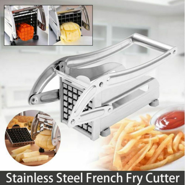 Stainless Steel Potato Chipper French Fries Slicer Chip Cutter Chopper  Maker